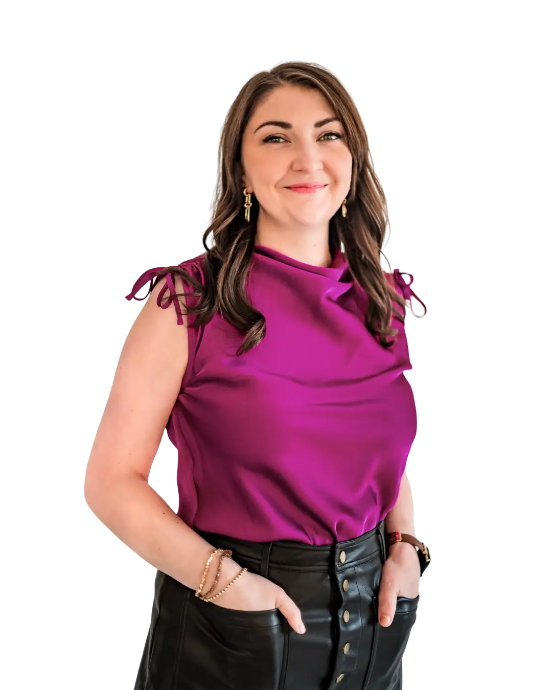 justine pinkdress